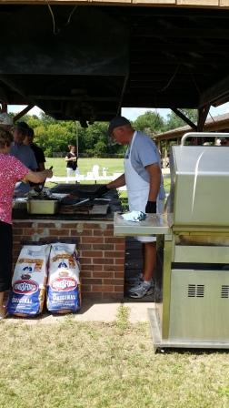 Cooks at picnic